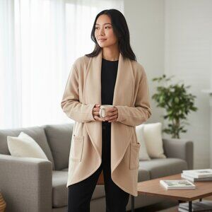 Jockey Open Fleece Wrap Beige XL